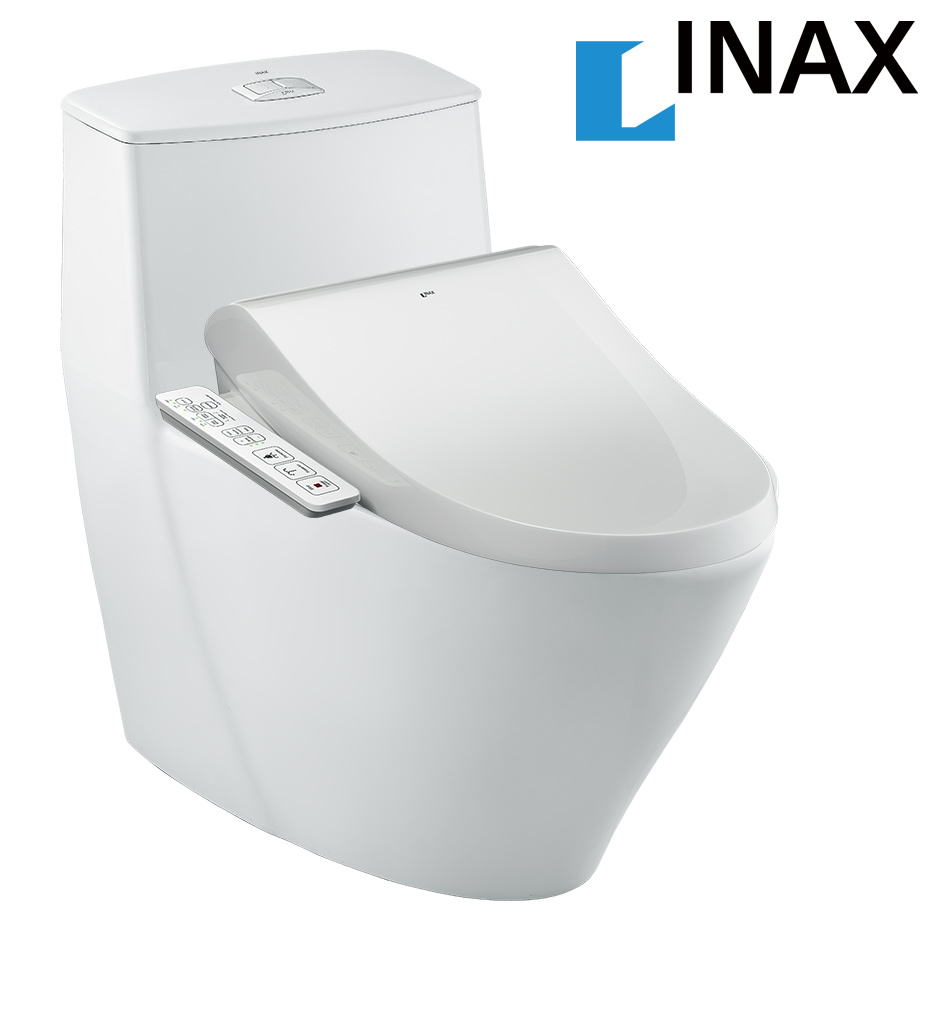 Bồn cầu INAX 1 khối + Nắp điện tử AC-919R+CW-H18VN