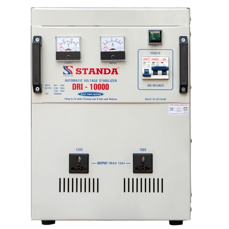 Ổn áp STAND-RS 10KVA 90÷250V DRI-10000