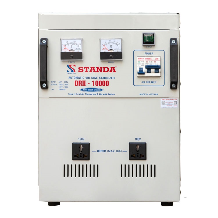 Ổn áp STAND-RS 10KVA 50÷250V DRII-10000